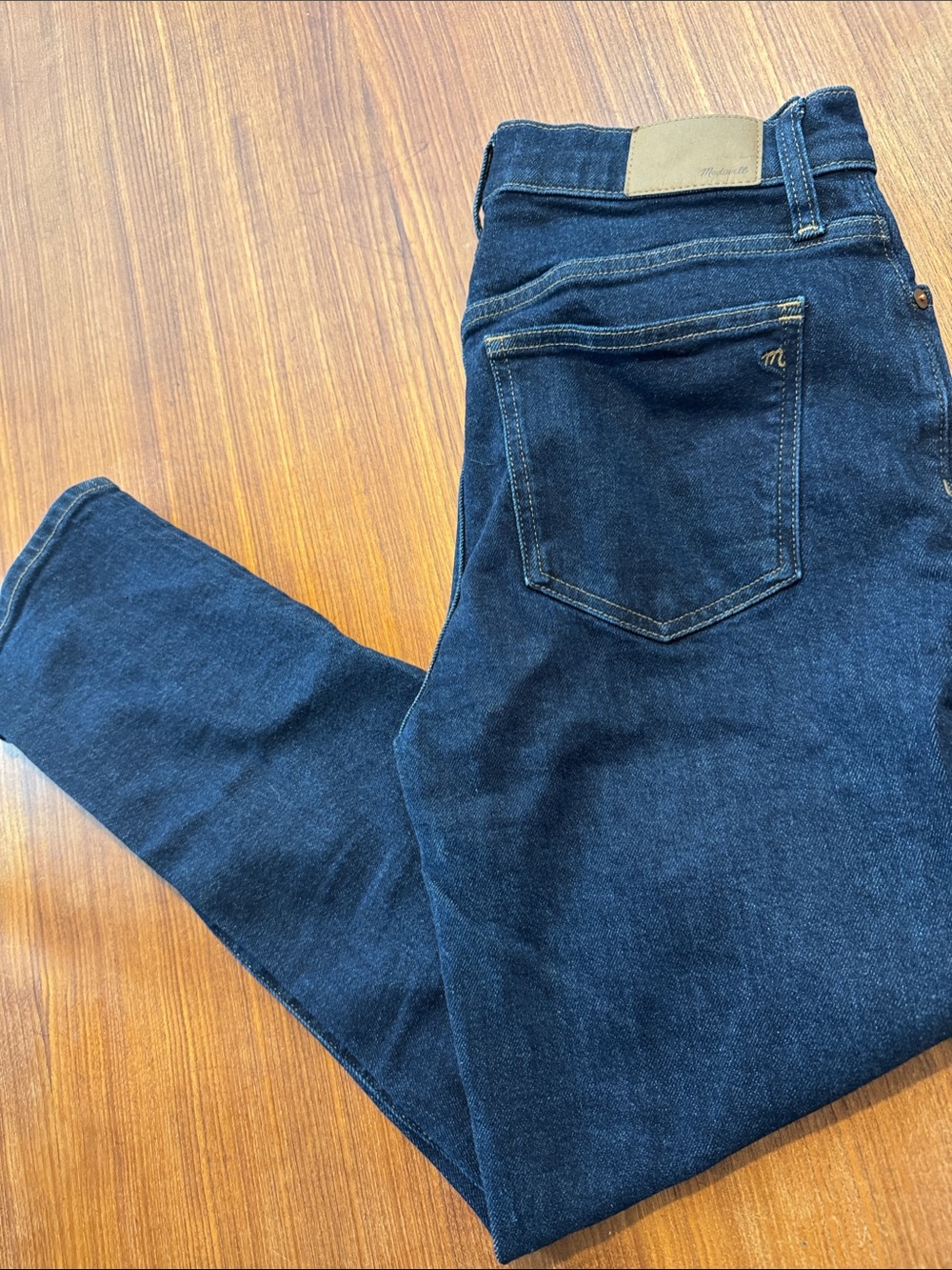 Madewell Women's Bootcut Jeans in Dark Blue Denim